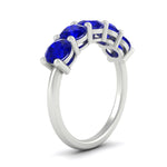 Load image into Gallery viewer, 3-carat-wedding-anniversary_20-ring-round-sapphire-in-white-gold-FDENS141ROBGSABLANGLE2-3.00CT-NL-WG
