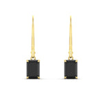 Load image into Gallery viewer, 3-ct-emerald-cut-black-diamond-drop-earrings-in-yellow-gold-fdear11236emgblackangle2-3.00ct-nl-yg.jpg?v=1765364324