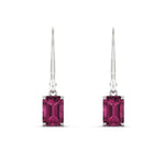 Load image into Gallery viewer, 3-ct-emerald-cut-pink-sapphire-drop-earrings-in-white-gold-fdear11236emgsadrpiangle2-3.00ct-nl-wg.jpg?v=1765364324