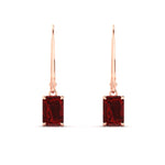 Load image into Gallery viewer, 3-ct-emerald-cut-ruby-drop-earrings-in-rose-gold-fdear11236emgrudrangle2-3.00ct-nl-rg.jpg?v=1765364324
