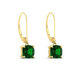 Load image into Gallery viewer, 3-ct-leverback-cushion-cut-emerald-drop-earrings-in-yellow-gold-fdear11236cugemgrangle3-3.00ct-nl-yg.jpg?v=1765359804