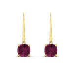 Load image into Gallery viewer, 3-ct-leverback-cushion-cut-pink-sapphire-drop-earrings-in-yellow-gold-fdear11236cugsadrpiangle2-3.00ct-nl-yg.jpg?v=1765359804