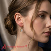 Load image into Gallery viewer, 3-ct-princess-cut-diamond-leverback-dangle-earrings-in-yellow-gold-fdear11236pr-model-1