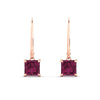 Load image into Gallery viewer, 3-ct-princess-cut-pink-sapphire-leverback-dangle-earrings-in-rose-gold-fdear11236prgsadrpiangle2-3.00ct-nl-rg.jpg?v=1765510594