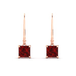 Load image into Gallery viewer, 3-ct-princess-cut-ruby-leverback-dangle-earrings-in-rose-gold-fdear11236prgrudrangle2-3.00ct-nl-rg.jpg?v=1765510595
