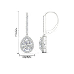 Load image into Gallery viewer, 3-ct.-pear-shaped-diamond-halo-dangle-lever-back-earrings-in-white-gold-FDEAR-11235PE-3.00CT-NL-WG-HW