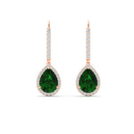 Load image into Gallery viewer, 3-ct.-pear-shaped-emerald-halo-diamond-lever-back-earrings-in-rose-gold-FDEAR-11235PEGEMGRANGLE1-3.00CT-NL-RG.jpg
