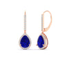 Load image into Gallery viewer, 3-ct.-pear-shaped-sapphire-with-halo-diamond-lever-back-earrings-in-rose-gold-FDEAR-11235PEGSABLANGLE1-3.00CT-NL-RG.jpg