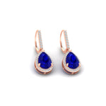 Load image into Gallery viewer, 3-ct.-pear-shaped-sapphire-with-halo-diamond-lever-back-earrings-in-rose-gold-FDEAR-11235PEGSABLANGLE1-3.00CT-NL-RG.jpg