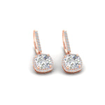 Load image into Gallery viewer, 3-ctw-halo-cushion-diamond-earring-lever-back-in-rose-gold-FDEAR-11235CU-3.00CT-NL-RG.jpg