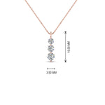 Load image into Gallery viewer, 3-diamond-drop-pendant-necklace-in-14K-rose-gold-FD-PD1090-NL-RG-HW_9eb3582c-b0eb-4336-8bcd-76620de0f18a.jpg?v=1768450831