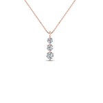 Load image into Gallery viewer, 3-diamond-drop-pendant-necklace-in-14K-FDPD11293-0.30CT-NL-RG