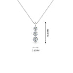 Load image into Gallery viewer, 3-diamond-drop-pendant-necklace-in-14K-FDPD11293-0.30CT-NL-WG