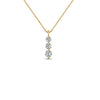 Load image into Gallery viewer, 3-diamond-drop-pendant-necklace-in-14K-yellow-gold-FDPD1090-NL-YG.jpg?v=1768450831