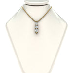 Load image into Gallery viewer, 3-diamond-drop-pendant-necklace-in-14K-FDPD11293-0.30CT-NL-YG