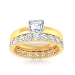 Load image into Gallery viewer, 3-mm-asscher-cut-solitaire-ring-with-eternity-band-in-yellow-gold-fdens11590asangle5-3.00mm-nl-yg_7a063a4a-4ab9-47df-acc2-9448e560095b.jpg?v=1760333122