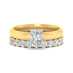 Load image into Gallery viewer, 3-mm-radiant-cut-solitaire-ring-with-eternity-band-in-yellow-gold-fdens11590rasleep-3.00mm-nl-yg_14c448a5-6828-4723-825b-fe72ceaf1186.jpg?v=1760332722