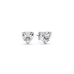 Load image into Gallery viewer, Heart Shaped 3 Prong Basket Stud Earring