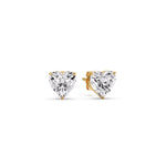 Load image into Gallery viewer, Heart Shaped 3 Prong Basket Stud Earring