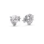 Load image into Gallery viewer, One Carat Diamond Pear Cut 3 Prong Earring