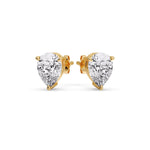 Load image into Gallery viewer, One Carat Diamond Pear Cut 3 Prong Earring