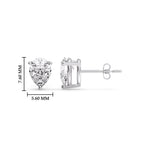 Load image into Gallery viewer, One Carat Diamond Pear Cut 3 Prong Earring