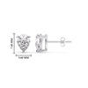 Load image into Gallery viewer, One Carat Diamond Pear Cut 3 Prong Earring