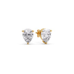 Load image into Gallery viewer, One Carat Diamond Pear Cut 3 Prong Earring