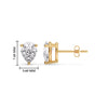 Load image into Gallery viewer, One Carat Diamond Pear Cut 3 Prong Earring