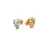 Load image into Gallery viewer, One Carat Diamond Pear Cut 3 Prong Earring