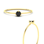 Load image into Gallery viewer, 3-prong-round-black-diamond-tiny-band-ring-in-yellow-gold-fd9389gblackangle3-nl-yg.jpg?v=1756441995
