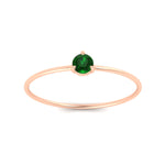 Load image into Gallery viewer, 3-prong-round-emerald-tiny-band-ring-in-rose-gold-fd9389gemgrangle5-nl-rg.jpg?v=1756441995