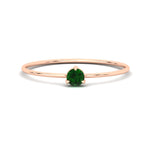 Load image into Gallery viewer, 3-prong-round-emerald-tiny-band-ring-in-rose-gold-fd9389gemgrsleep-nl-rg.jpg?v=1756441995