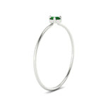 Load image into Gallery viewer, 3-prong-round-emerald-tiny-band-ring-in-white-gold-fd9389gemgrangle2-nl-wg.jpg?v=1756441995