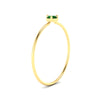 Load image into Gallery viewer, 3-prong-round-emerald-tiny-band-ring-in-yellow-gold-fd9389gemgrangle2-nl-yg.jpg?v=1756441995