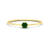 Load image into Gallery viewer, 3-prong-round-emerald-tiny-band-ring-in-yellow-gold-fd9389gemgrsleep-nl-yg.jpg?v=1756441995