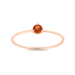 Load image into Gallery viewer, 3-prong-round-orange-sapphire-tiny-band-ring-in-rose-gold-fd9389gsaorangle5-nl-rg.jpg?v=1756441995