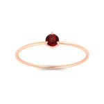Load image into Gallery viewer, 3-prong-round-ruby-tiny-band-ring-in-rose-gold-fd9389grudrangle5-nl-rg.jpg?v=1756441995