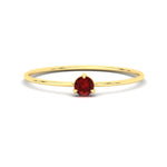 Load image into Gallery viewer, 3-prong-round-ruby-tiny-band-ring-in-yellow-gold-fd9389grudrsleep-nl-yg.jpg?v=1756441995