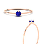 Load image into Gallery viewer, 3-prong-round-sapphire-tiny-band-ring-in-rose-gold-fd9389gsablangle3-nl-rg.jpg?v=1756441995