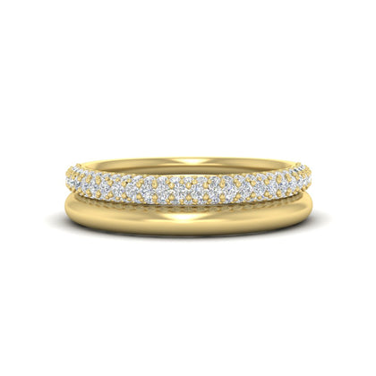 3-row-diamond-wedding-ring-with-plain-band-in-white-gold-FD11403B-NL-WG
