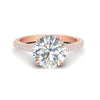 Load image into Gallery viewer, 3-row-pave-round-cut-diamond-engagement-ring-in-rose-gold-fd11517ror-nl-rg