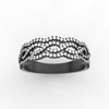 Load image into Gallery viewer, 3-row-twisted-infinity-diamond-wedding-band-in-black-gold-FD11425B-NL-BG