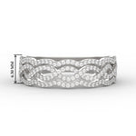 Load image into Gallery viewer, 3-row-twisted-infinity-diamond-wedding-band-in-white-gold-FD11425B-NL-WG
