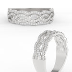 Load image into Gallery viewer, 3-row-twisted-infinity-diamond-wedding-band-in-white-gold-FD11425B-NL-WG