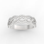 Load image into Gallery viewer, 3-row-twisted-infinity-diamond-wedding-band-in-white-gold-FD11425B-NL-WG
