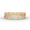Load image into Gallery viewer, 3-row-twisted-infinity-diamond-wedding-band-in-yellow-gold-FD11425B-NL-YG