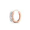 Load image into Gallery viewer, 3-stone-2-carat-round-huggie-hoops-in-rose-gold-fdear11726angle7-nl-rg.jpg?v=1776419556