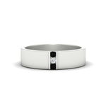 Load image into Gallery viewer, 3-stone-black-diamond-wedding-anniversary-band-for-men-in-white-gold-fdm8111bgblack-nl-wg.jpg