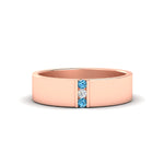 Load image into Gallery viewer, 3-stone-blue-topaz-wedding-anniversary-band-for-men-in-rose-gold-fdm8111bgicblto-nl-rg.jpg